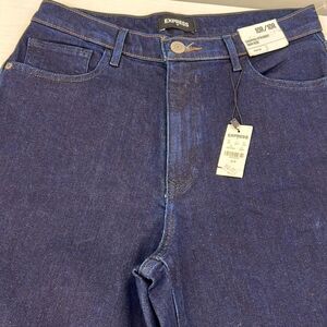 Express Cropped Straight High Rise stretch 10 jeans